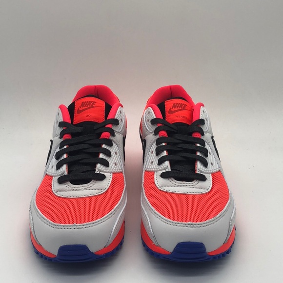 New Women’s Nike Air Max 90 NBY “20 Years” White/Orange/Blue FJ8901-900 NWOB - Picture 3 of 5